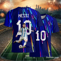Summer Men Teen Brand Football T-Shirt Ronaldo Print Short Sleeve Jersey Tee