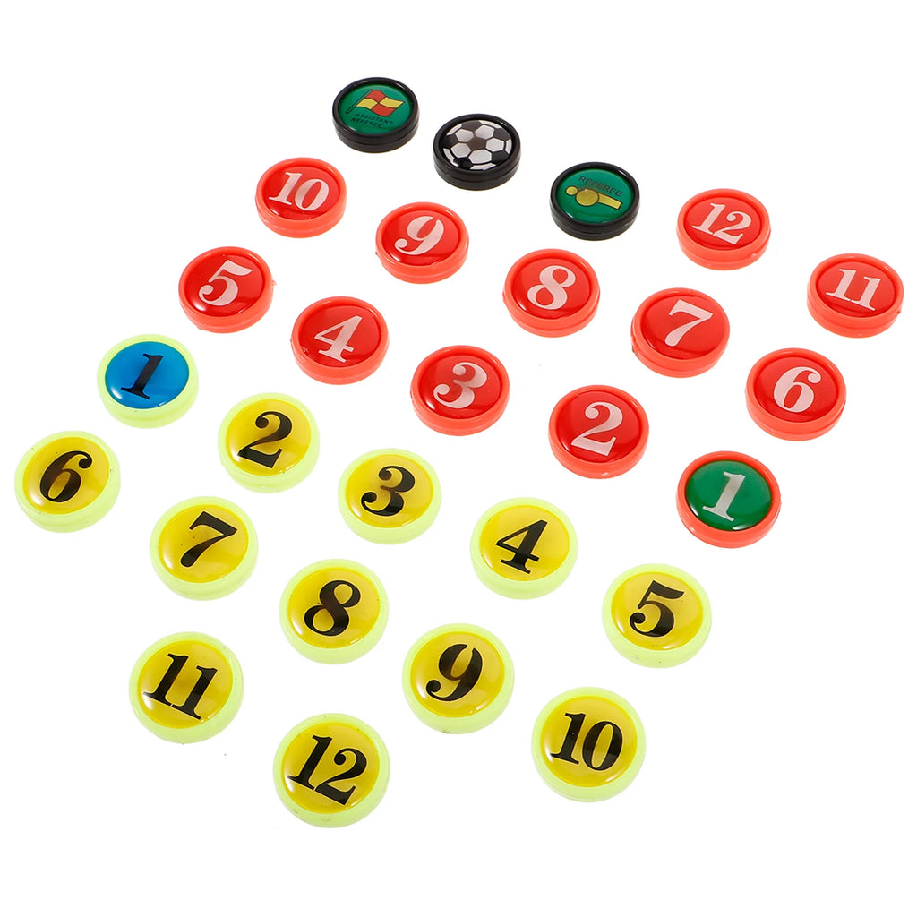 27 Pcs Football Board Magnetic Small Magnets for Soccer Sports Boards Mini