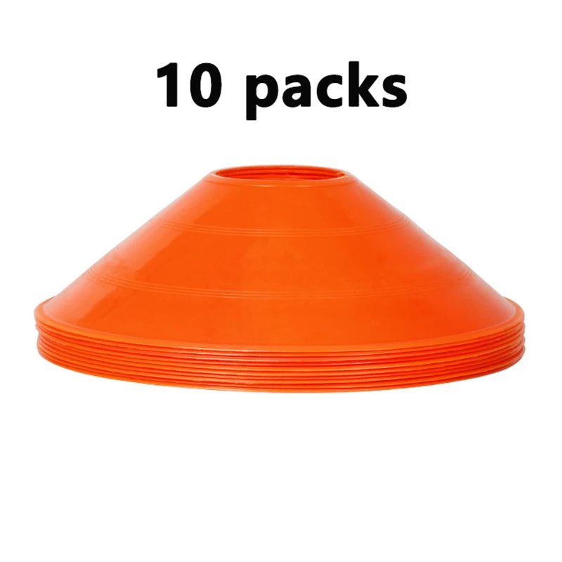10pcs  Mini Soccer Cones Durable Soccer Training Discs  Cone Set Football Training Equipment For Kid Adults Disc Cones