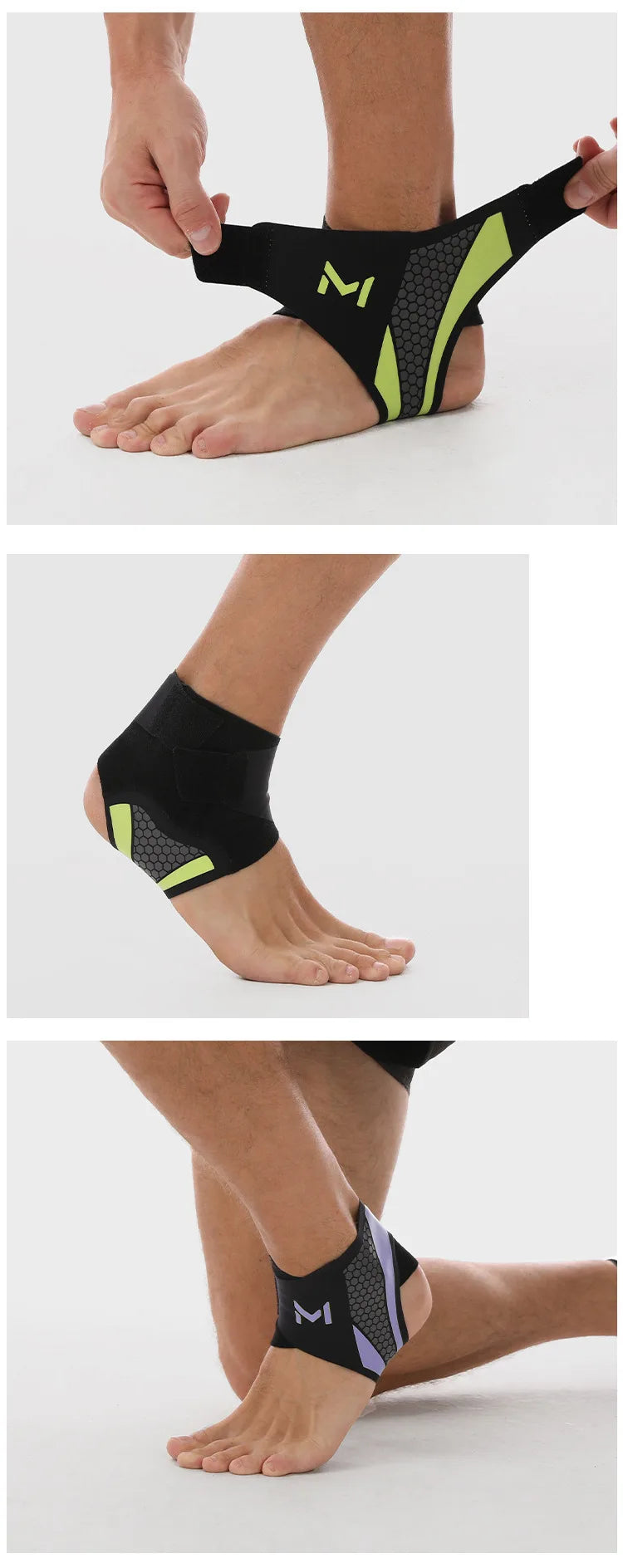 Ankle Brace for Men &amp; Women Football Running Anti-Sprain Compression Support Sports Ankle Guard Protector Warm