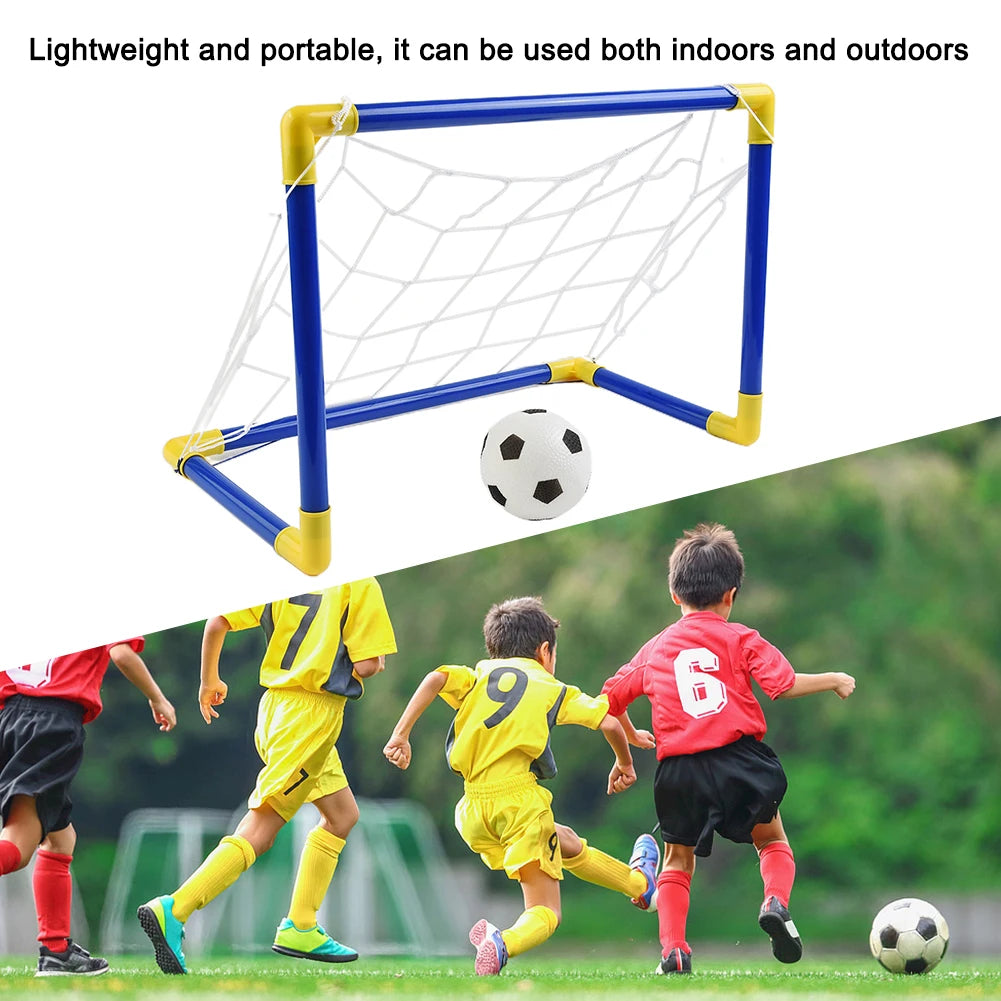 1pc Football Goal Post Frame Set Inflatable Football Lightweight Portable 447X250X323Mm Plastic Team Sports Soccer Accessories