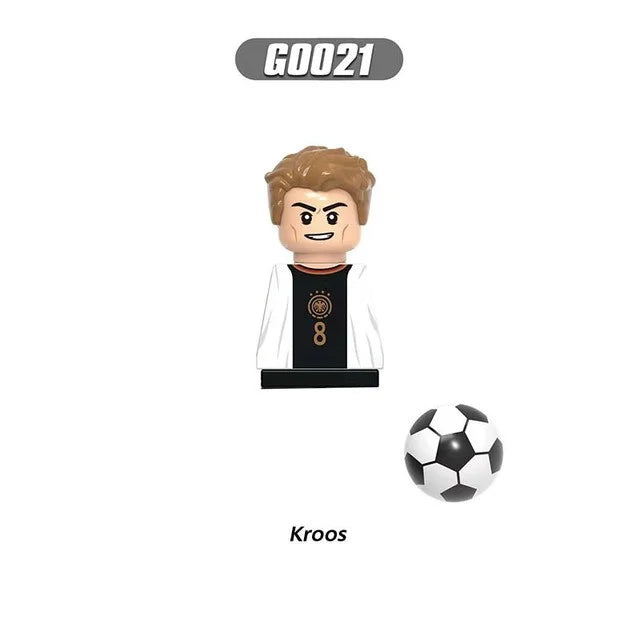 Soccer World Famous Football Players Figurine Mini Action Building Block Toy Kids Gifts
