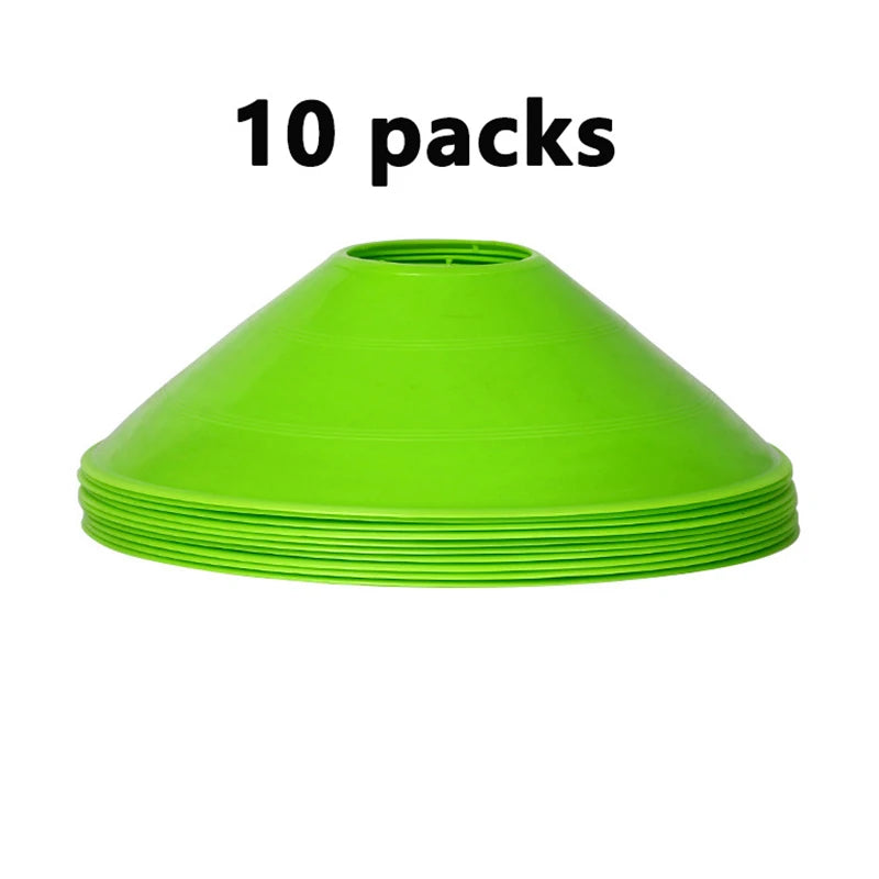 10pcs  Mini Soccer Cones Durable Soccer Training Discs  Cone Set Football Training Equipment For Kid Adults Disc Cones