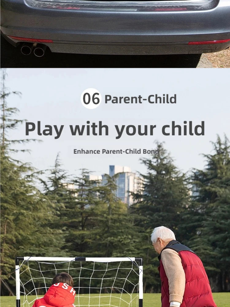 New Football Goal Sports Toy Foldable Children's Football Gate with Pump & Ball Portable Soccer Goal Outdoor Football Training