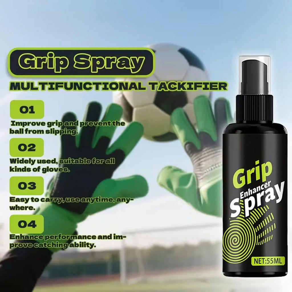 Goalie Glove Glue 55ml Anti-Slip Grip Enhancer Glue Grip Spray for Football Gloves for Soccer Volleyball Baseball Boxing Golf