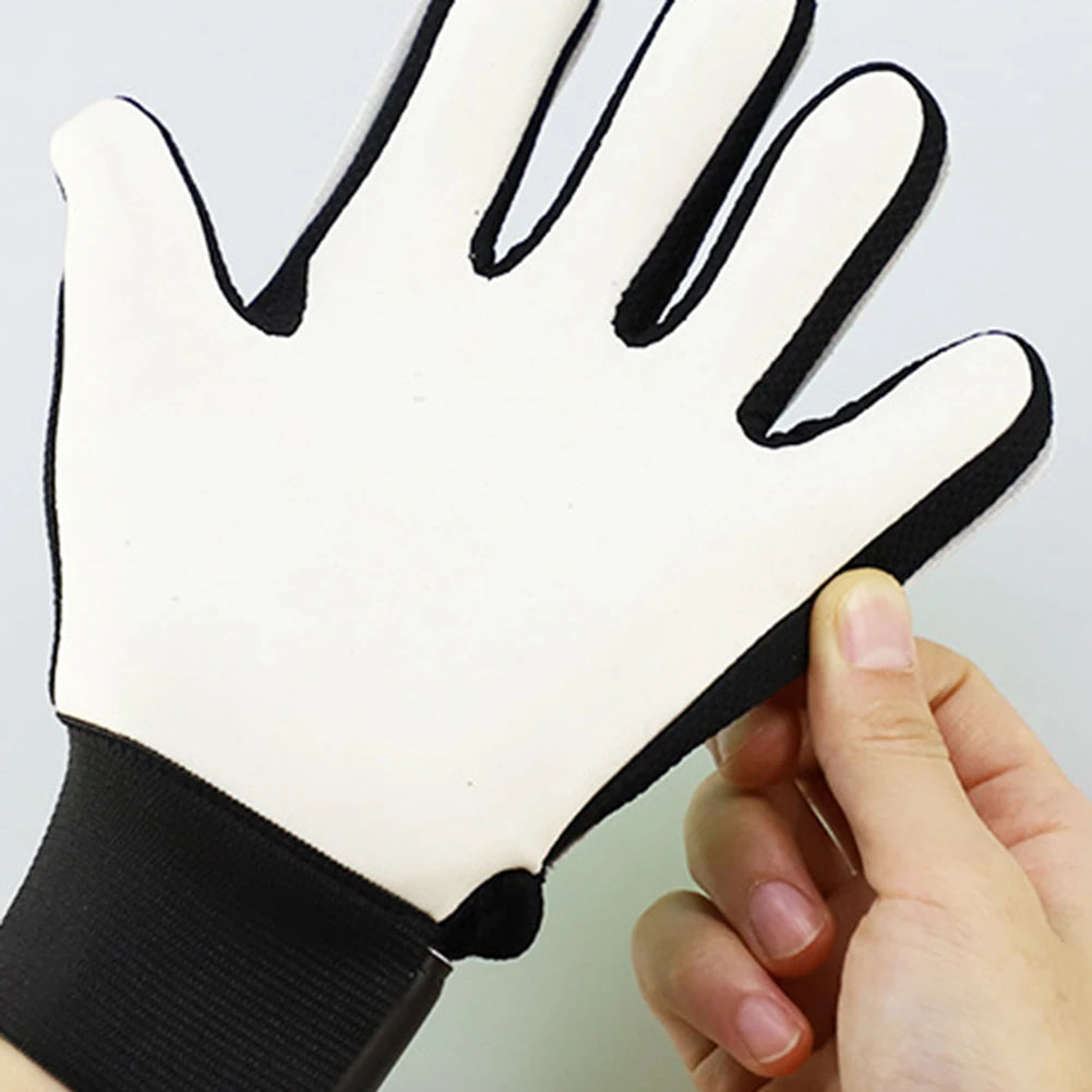 1Pair Football Goalkeeper Gloves for Kids Latex Football Goal Keeper Mitts Anti-collision Non-slip Lightweight Sporting Supplies