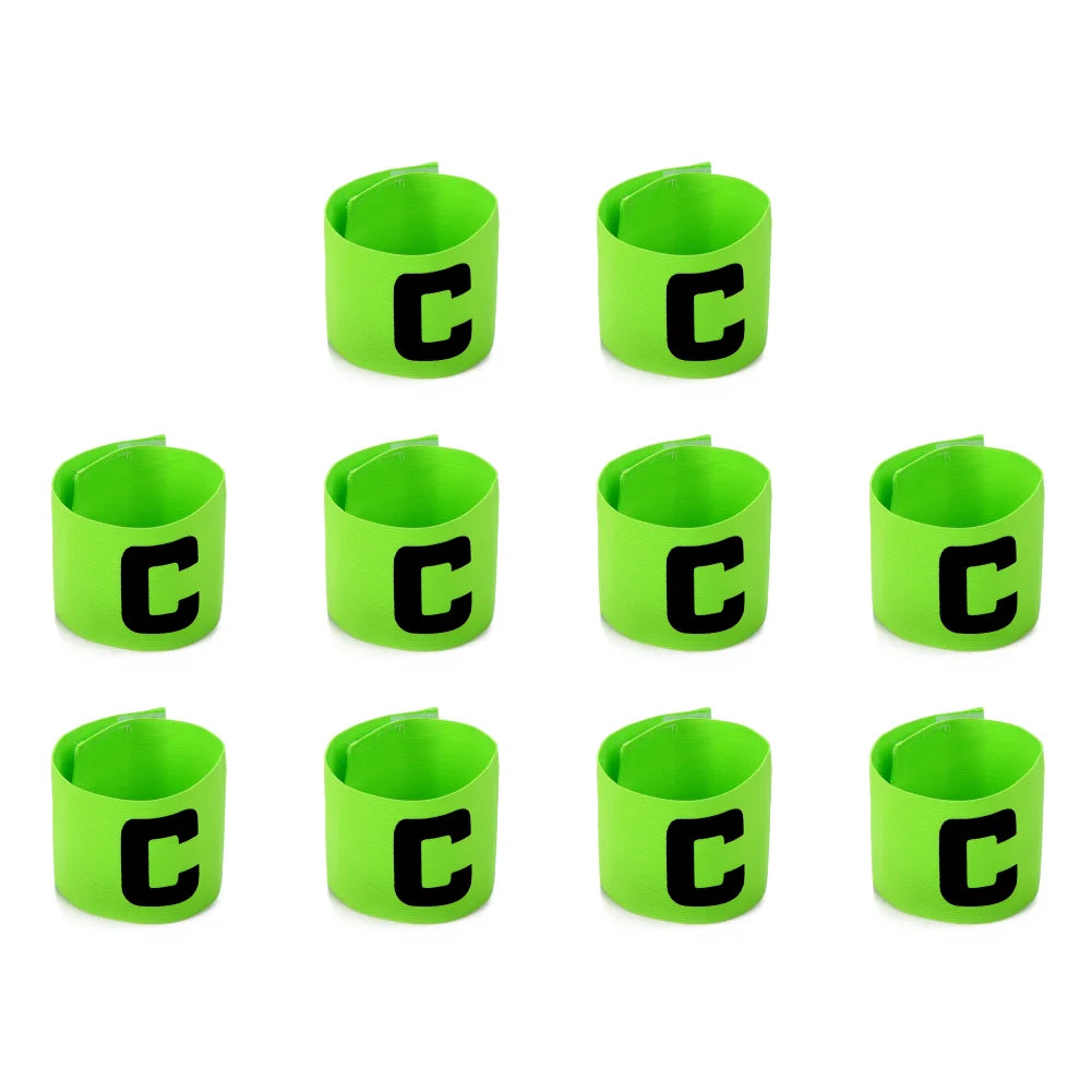 1-10PCS Kid Adults Football Captain Armband Football Training Equipment Soccer Arm Band Team Grouping Armband C Armband