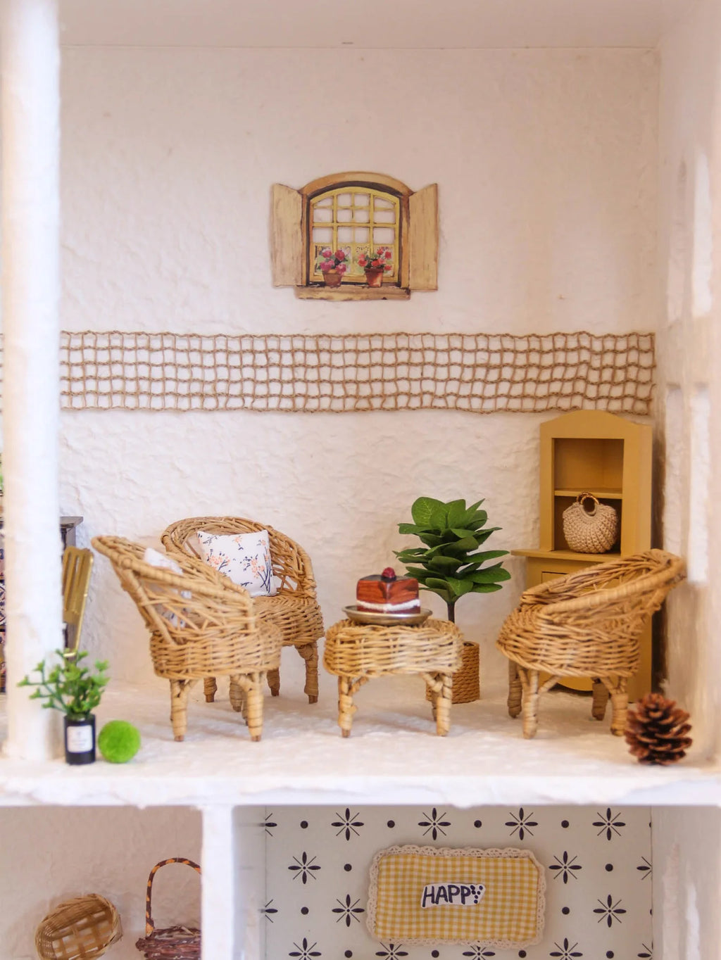 Miniature Simulation Furniture 1:12 Scale for Bathroom, Kitchen, and Bedroom, Suitable for Mini House Decorations