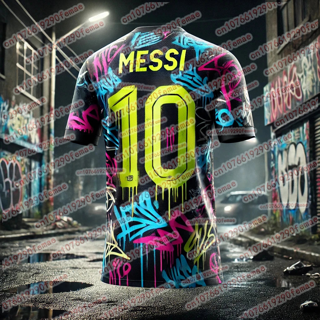 2026 MESSI Soccer Jersey for Fans Quick Dry Sports T-Shirt for Outdoor Running and Football Training
