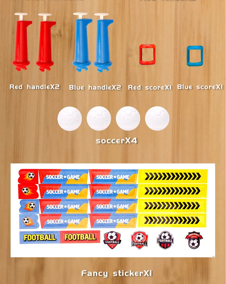 Mini Foosball Table Soccer Board Game, Interactive Football Toy for Kids 3 4 5 6+ Years Old, Indoor Family Party Playroom Game