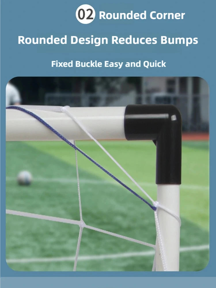 New Football Goal Sports Toy Foldable Children's Football Gate with Pump & Ball Portable Soccer Goal Outdoor Football Training
