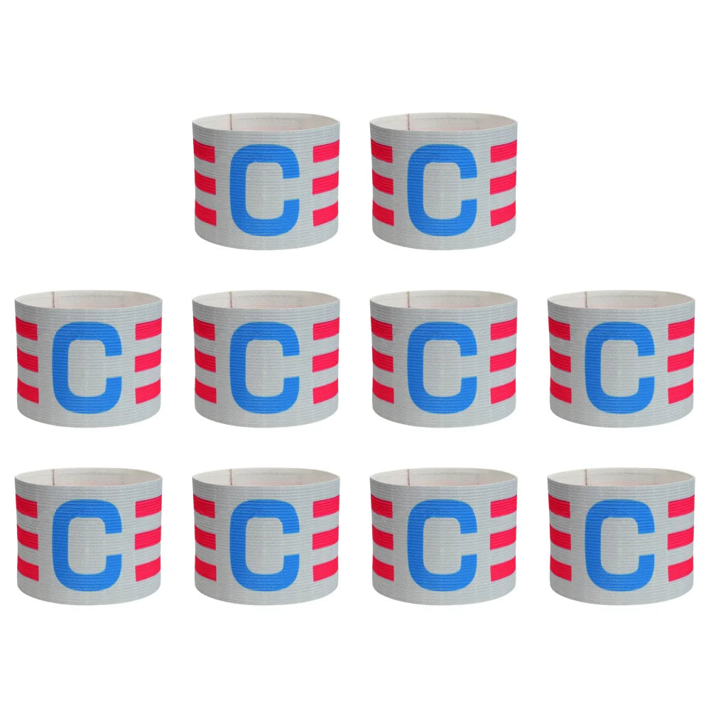 1-10PCS Kid Adults Football Captain Armband Football Training Equipment Soccer Arm Band Team Grouping Armband C Armband