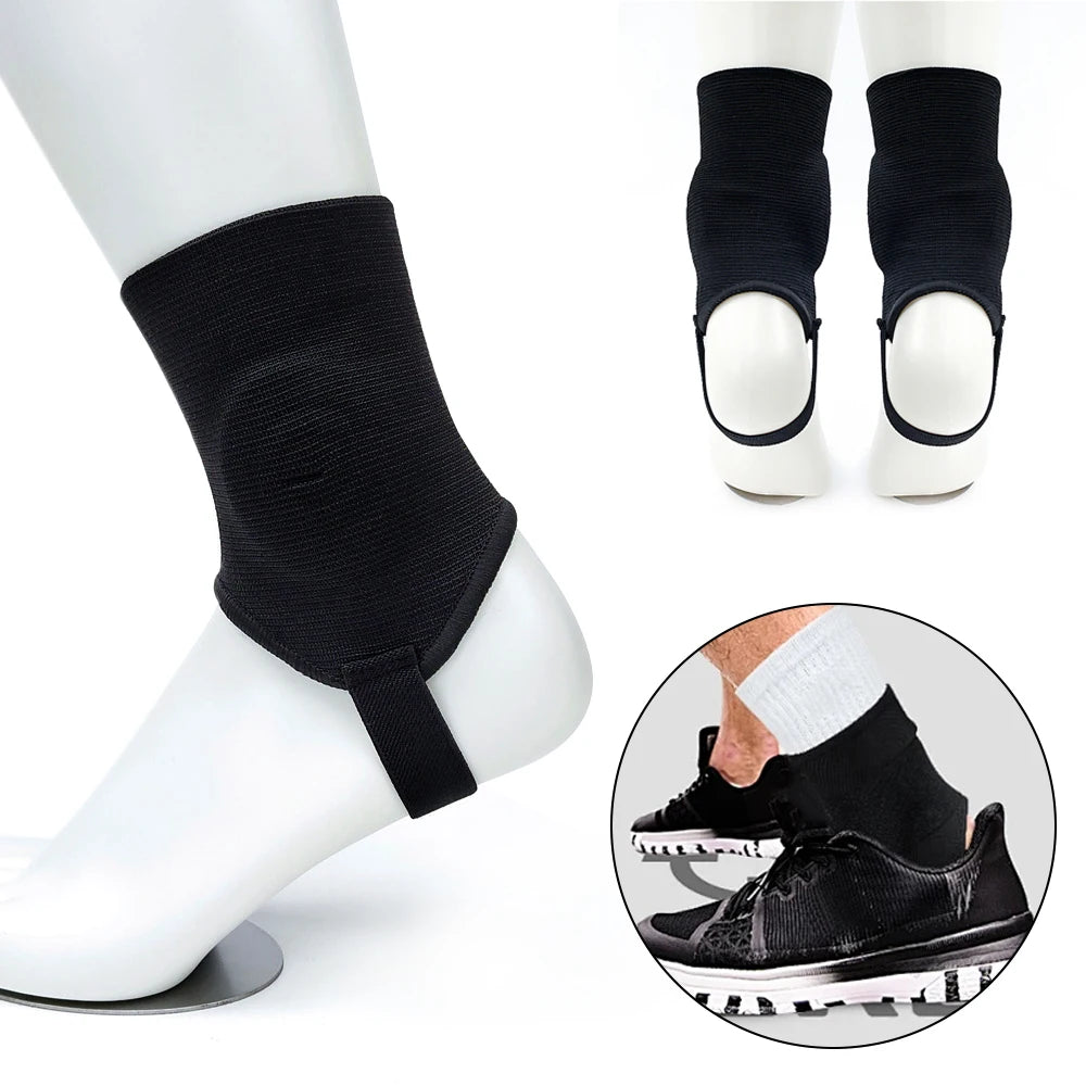 1 Pair Ankle Guard Protectors Leg Support Foot Pads for Soccer Football Volleyballs Double Side Ankle Protections Pad Men Women