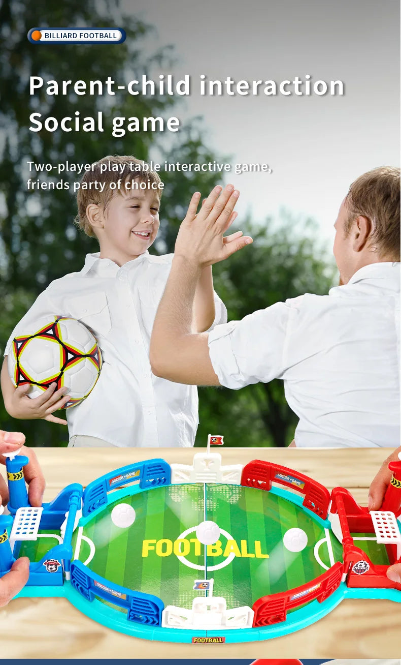 Mini Foosball Table Soccer Board Game, Interactive Football Toy for Kids 3 4 5 6+ Years Old, Indoor Family Party Playroom Game