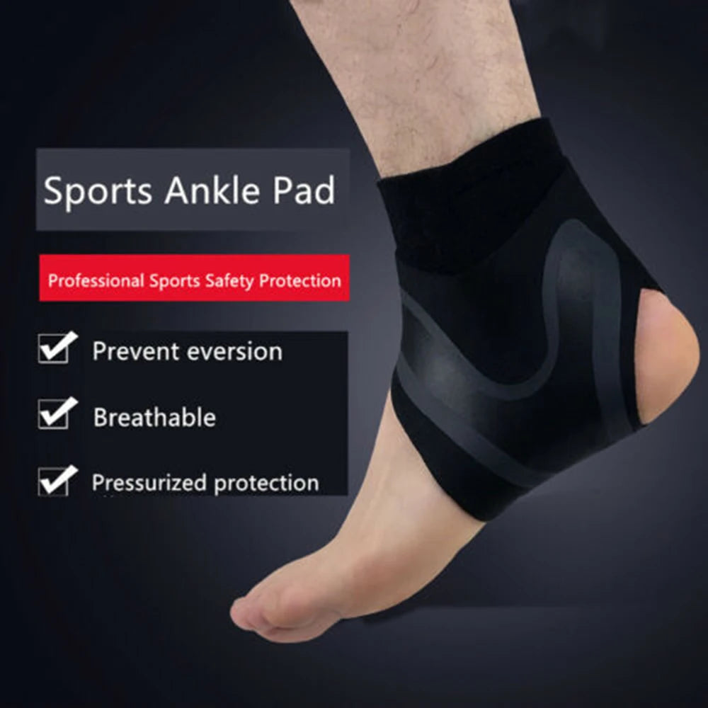 Lightweight Breathable Foot Protection Bandage Compression Ankle Wrap Adjustable Anke Support Brace Elastic Ankle Brace