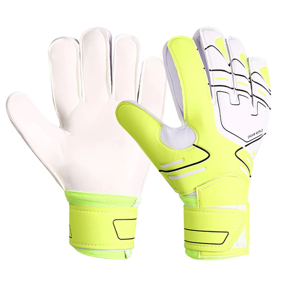 Professional Goalkeeper Gloves Men Women Adults Kid Football Soccer Goalie Gloves Non-slip Thicken Latex Glove Finger Save Guard