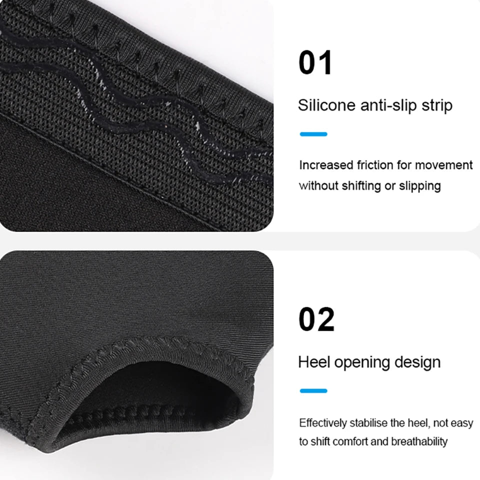 1Pcs Ankle support Comfortable Breathable Sports Compression Wraparound Ankle Protection Silicone Anti-slip Soccer Basketball
