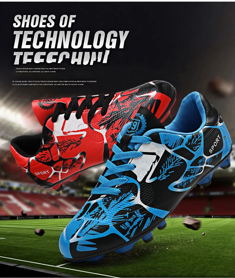 New Men Soccer Shoes Kids Cleats Grass Adult Professional Football Boots Ultralight Non-Slip Boys Training Shoes Drop 31-43