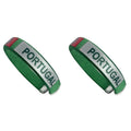 Country Flag Wristband Souvenir Diameter 65mm Sport Friendship Bracelet National Flag Style Bracelet for Football Match Cheering