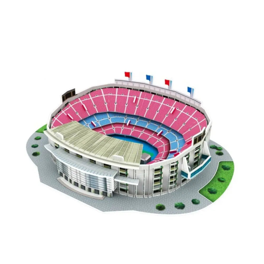 DIY Miniature Football Stadiums Large Model Paper 3D Soccer Stadium Puzzle Assemble Prince Park Stadium Birthday Gifts