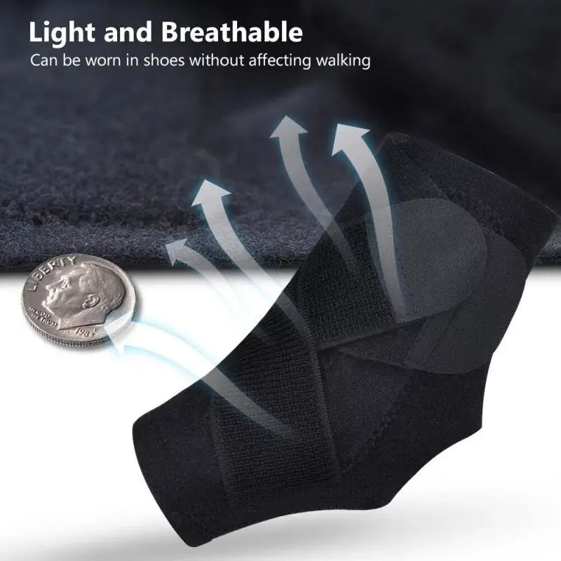 Adjustable Ankle Brace Breathable & Comfortable Elastic Ankle Support Sleeve Running Basketball Volleyball Foot Tendon Support