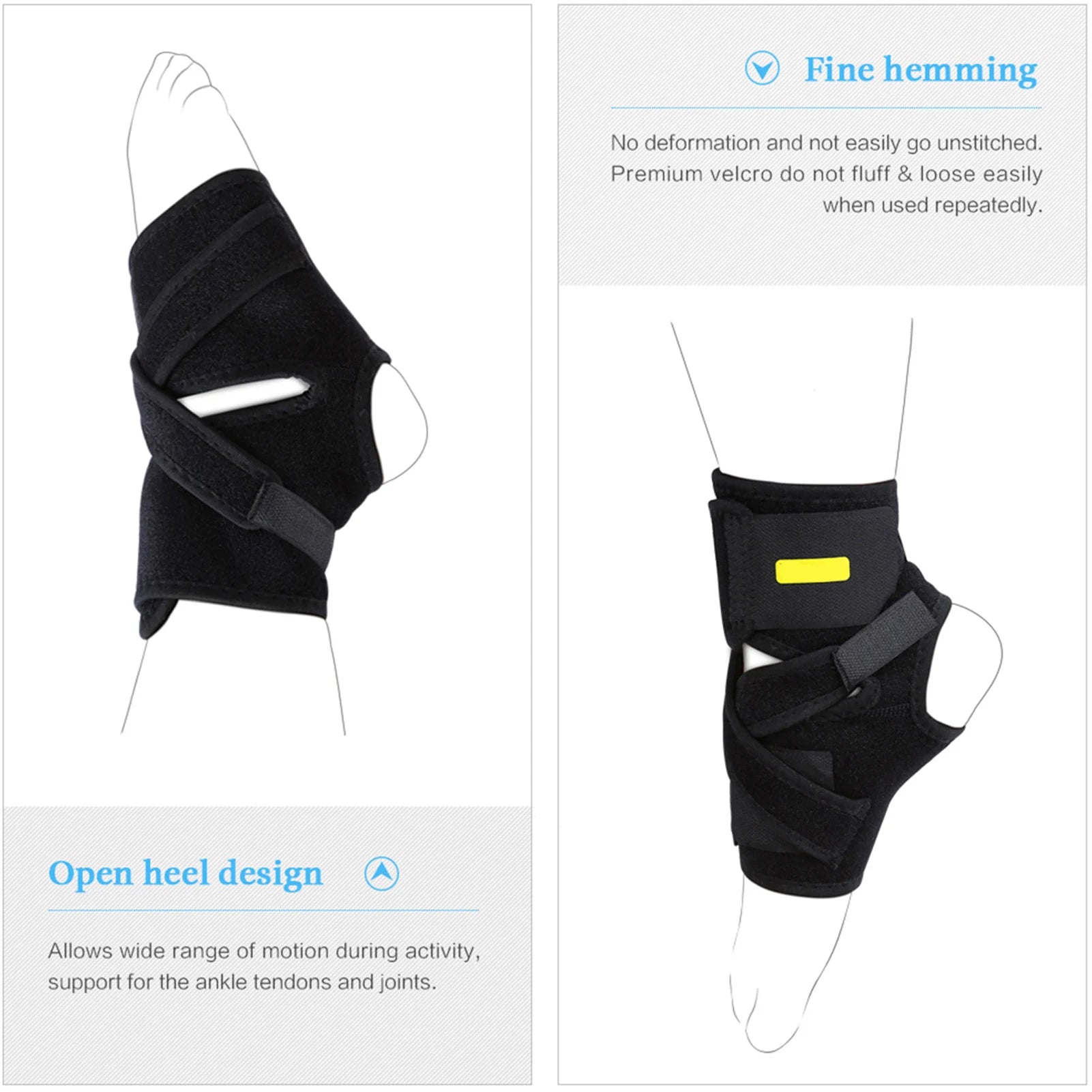 Foot Drop Ankle Brace Support Breathable Adjustable Compression Drop Foot Stabilizer Ankle Sleeve