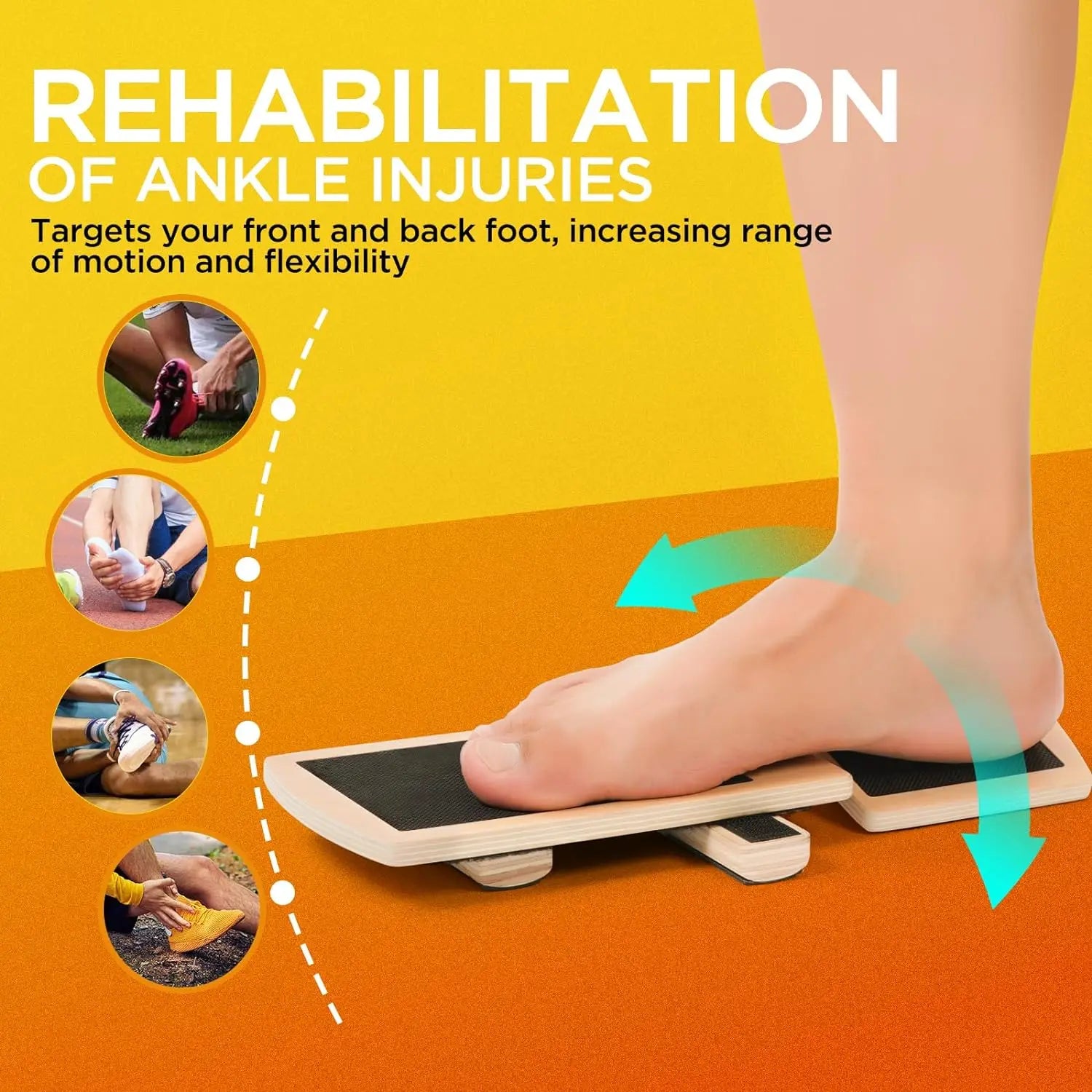 Ankle Balance Board Foot Strengthener Trainer For Pilates Balance Training Sprained Insole Stability Exercises Plantar Fasciitis