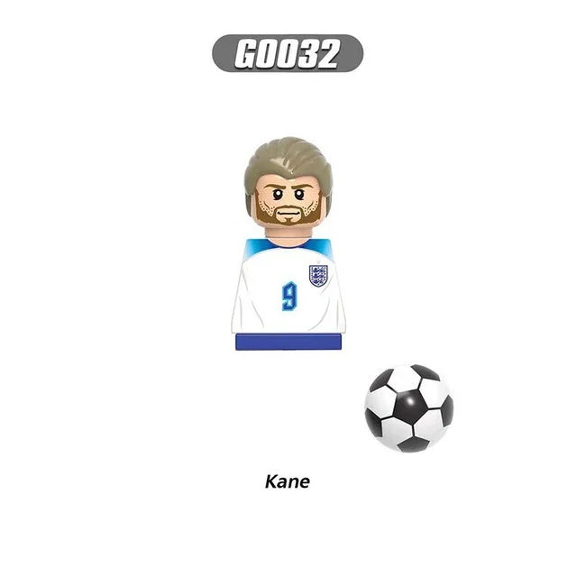 Soccer World Famous Football Players Figurine Mini Action Building Block Toy Kids Gifts