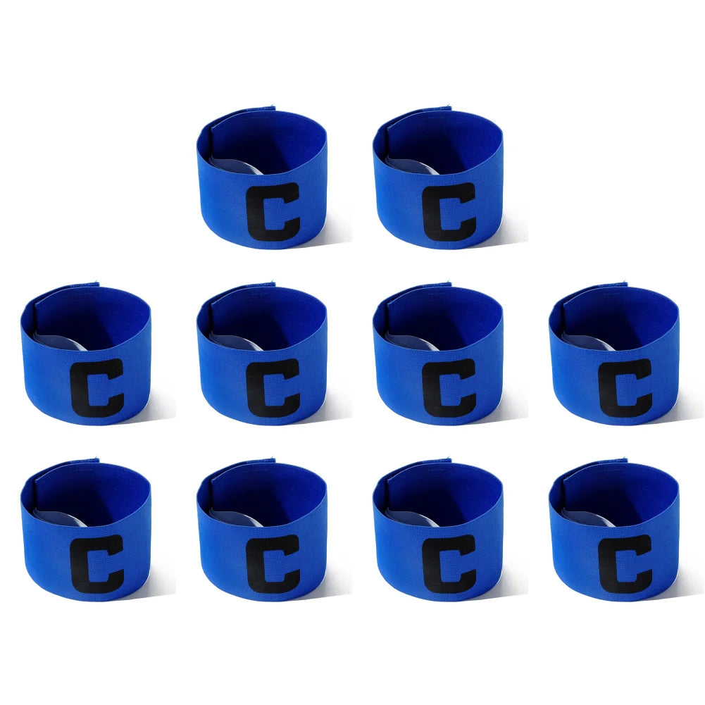 1-10PCS Kid Adults Football Captain Armband Football Training Equipment Soccer Arm Band Team Grouping Armband C Armband