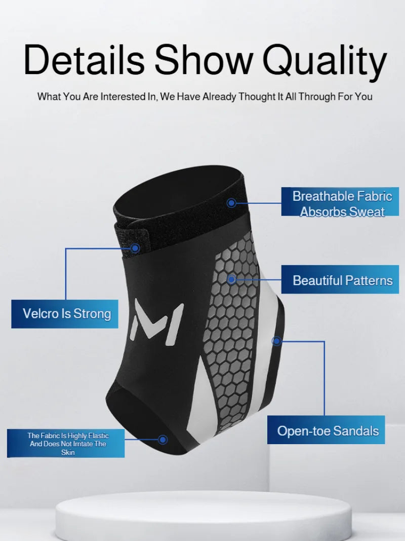 Ankle Brace for Men &amp; Women Football Running Anti-Sprain Compression Support Sports Ankle Guard Protector Warm