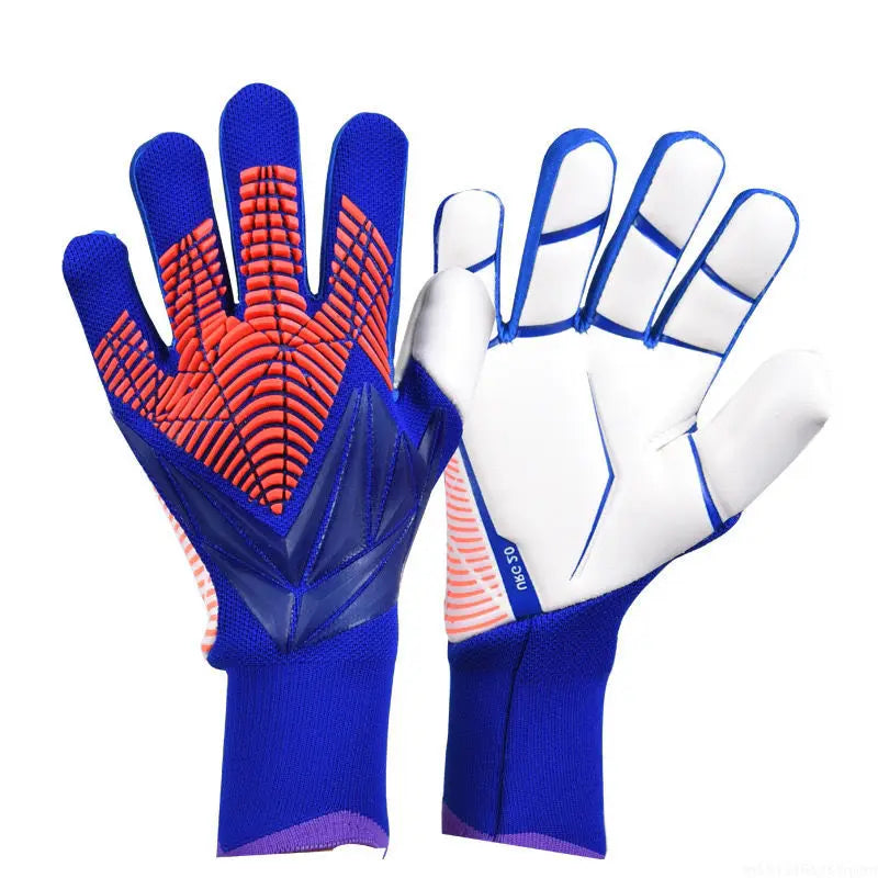 Professional Latex Football Gloves Soccer Ball Goalkeeper Gloves Kids Adults Thickened Football Goalie Fingers Protection Gloves