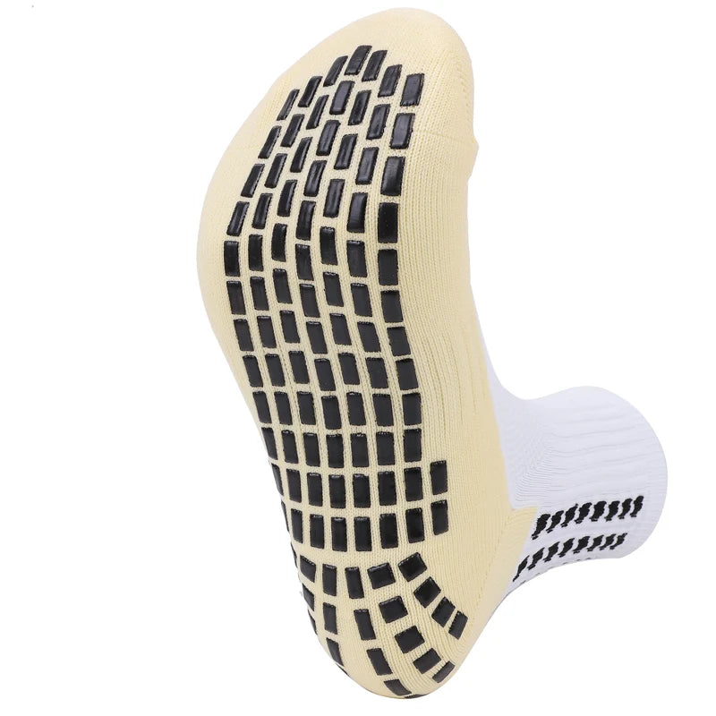 3 Pairs Knee Pads Calf Sleeves+3 Pairs Football Socks Men Women Outdoor Sports Socks Non-slip Silicone Bottom Soccer Socks