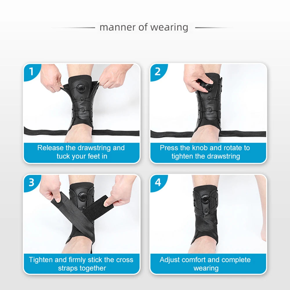1pc Ankle Brace for Women Men, Ankle Support Brace for Injury Recovery, Sprain, Achilles, Ankle Stabilizer for Running, Hiking