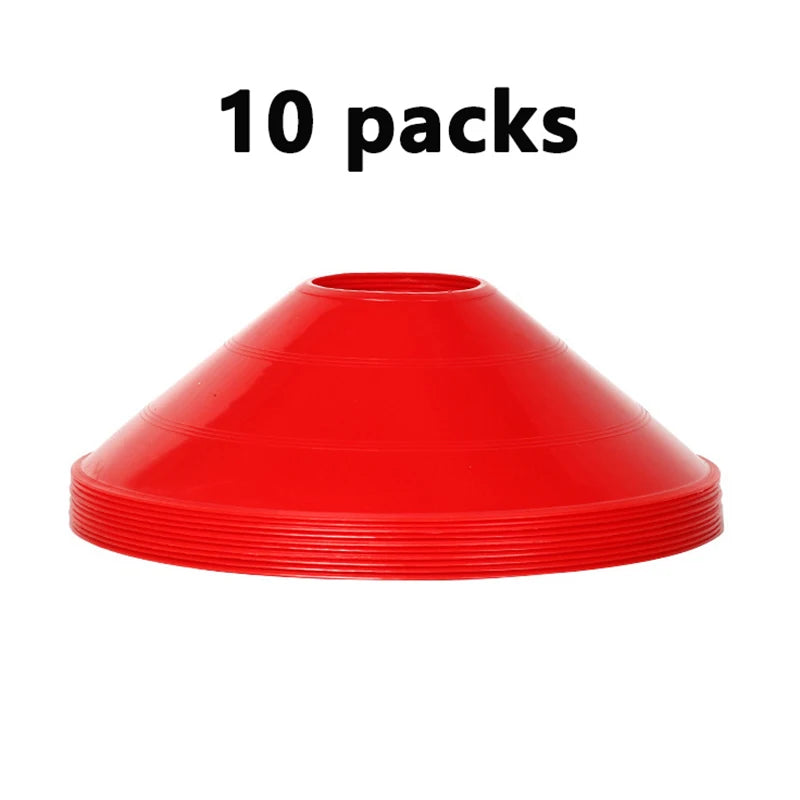 10pcs  Mini Soccer Cones Durable Soccer Training Discs  Cone Set Football Training Equipment For Kid Adults Disc Cones