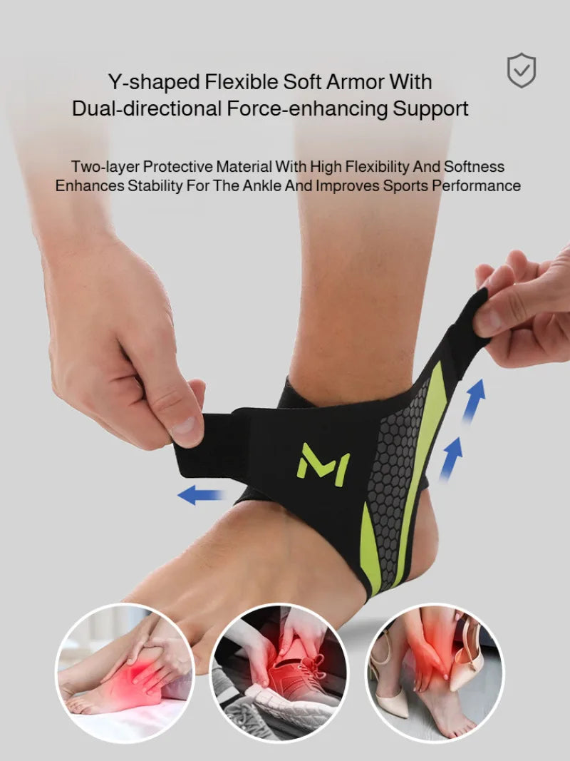 Ankle Brace for Men &amp; Women Football Running Anti-Sprain Compression Support Sports Ankle Guard Protector Warm