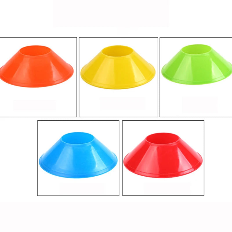 10pcs  Mini Soccer Cones Durable Soccer Training Discs  Cone Set Football Training Equipment For Kid Adults Disc Cones