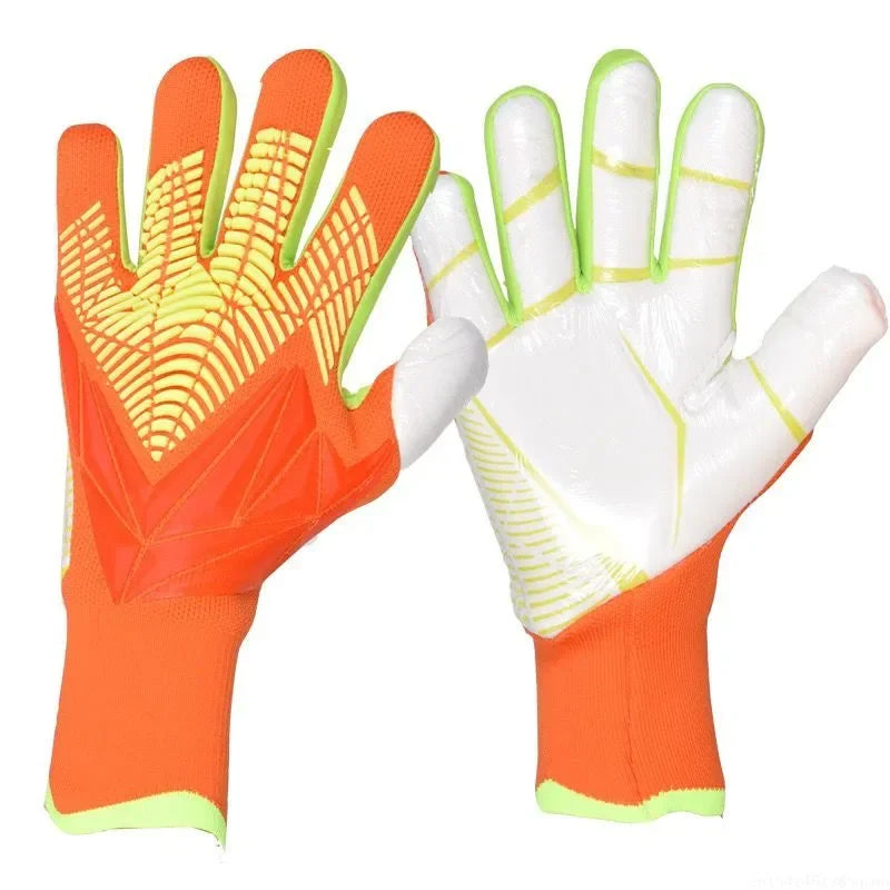 Professional Latex Football Gloves Soccer Ball Goalkeeper Gloves Kids Adults Thickened Football Goalie Fingers Protection Gloves