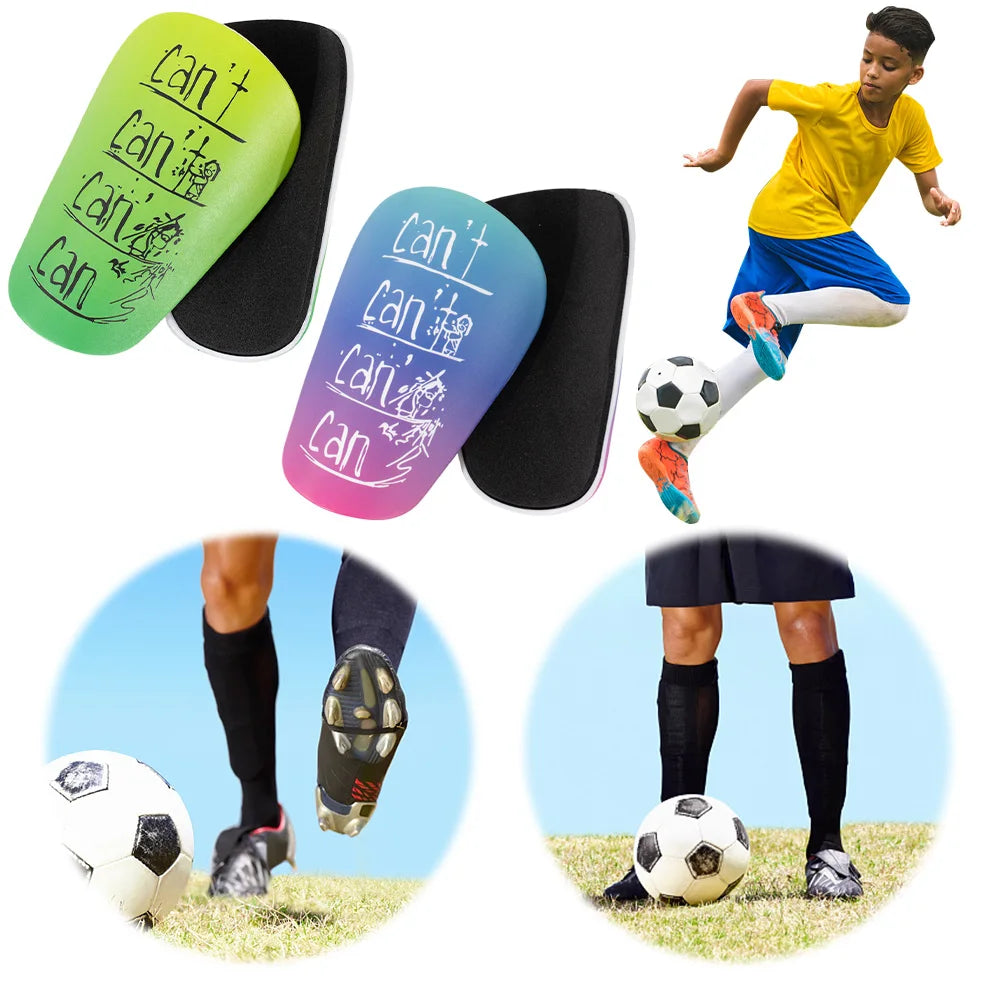 1 Pair Soccer Miniature Shin Guard EVA Mini Shin Guards Shock Absorbing Football Shin Pads Lightweight for Kids Youth and Adults