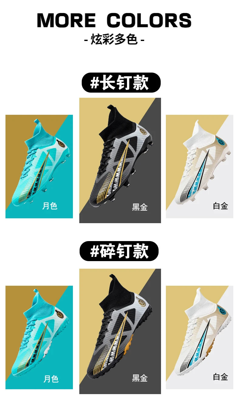 Professional Football Boots Men Soccer Shoes Society Football Cleats Ultralight Training Soccer Sneakers Men Outdoor Sports Shoe