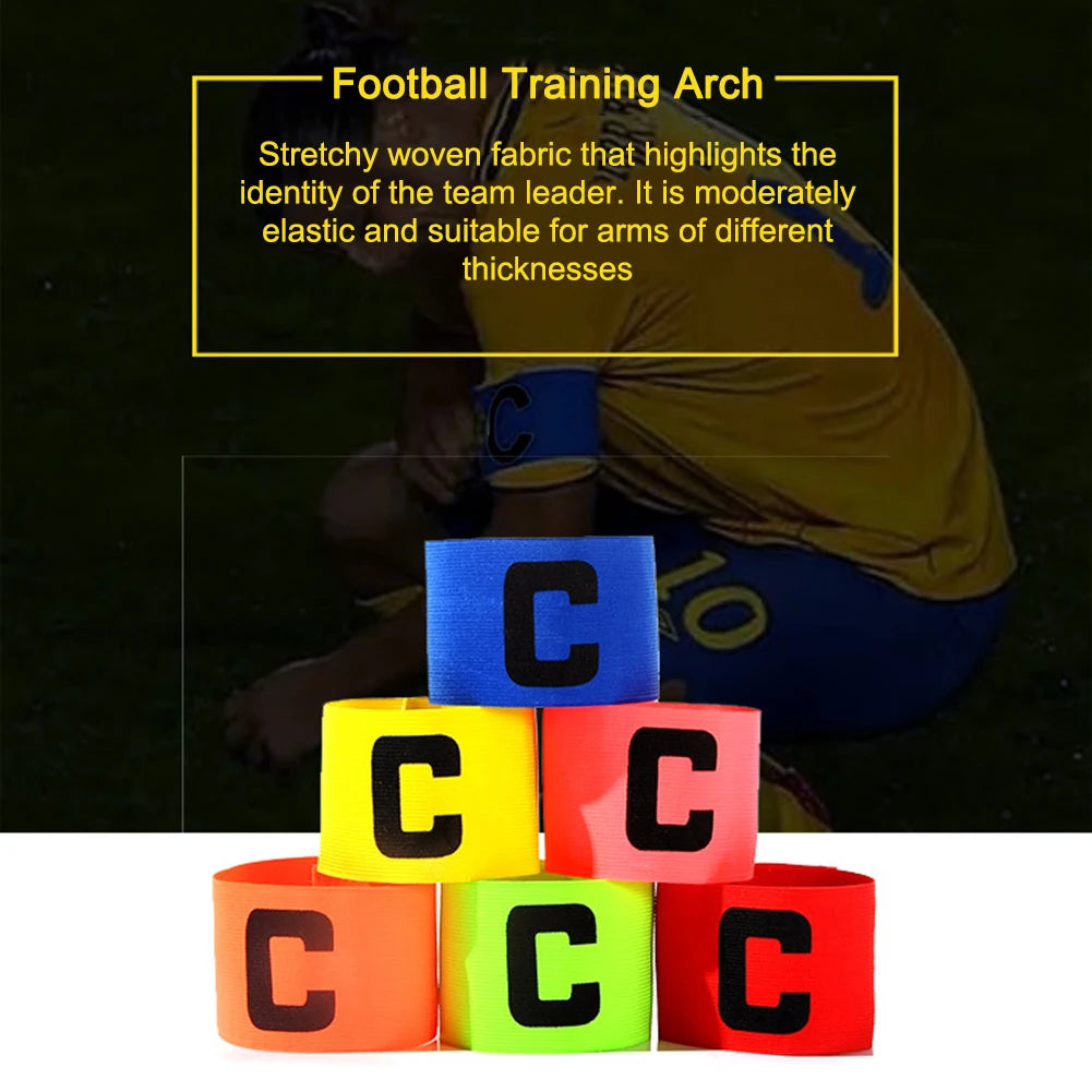 1-10PCS Kid Adults Football Captain Armband Football Training Equipment Soccer Arm Band Team Grouping Armband C Armband