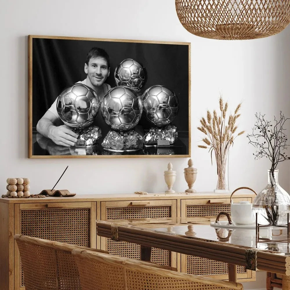 Football Star Messi Ronaldo Poster Wall Art Decoration Painting Without Frame Room Home Decor Soccer Club Fans Collection Gifts
