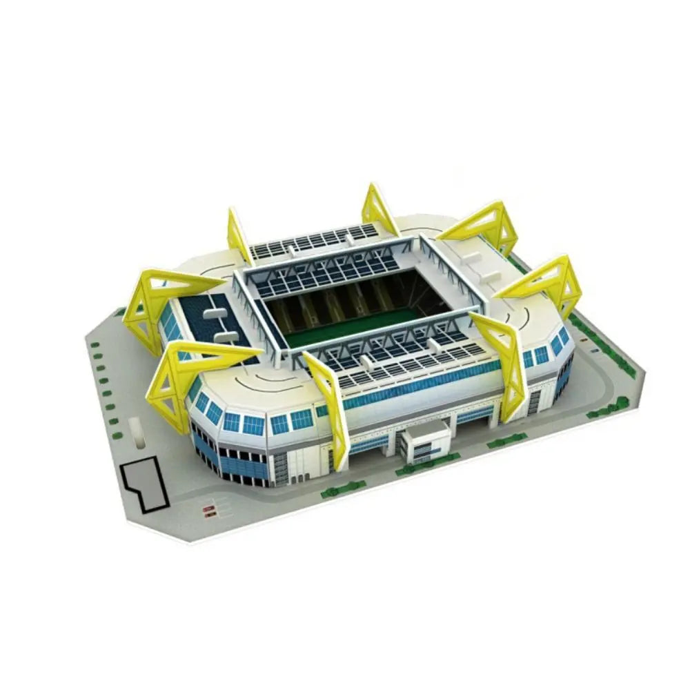 DIY Miniature Football Stadiums Large Model Paper 3D Soccer Stadium Puzzle Assemble Prince Park Stadium Birthday Gifts