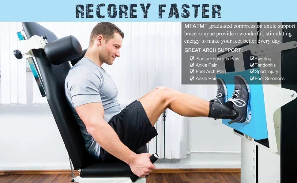 Ankle Brace for Sprained Ankle Support with Side Stabilizers for Men Women Ankle Splint Stabilizer Recovery Tendonitis