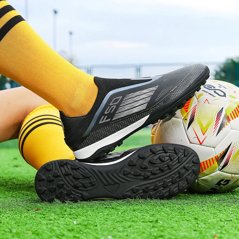 New Men Football Boots Training Soccer Shoes Match Adult Cleats Outdoor Sport Boys Breathable Non Slip Long Spikes Comfortable