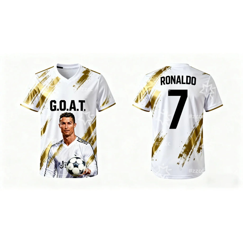 25-26 Cristiano Ronaldo Club Commemorative Football Jersey Autumn Sports Dry Quickly Men's T-Shirt Kid's Clothing Tee Y2k Woman