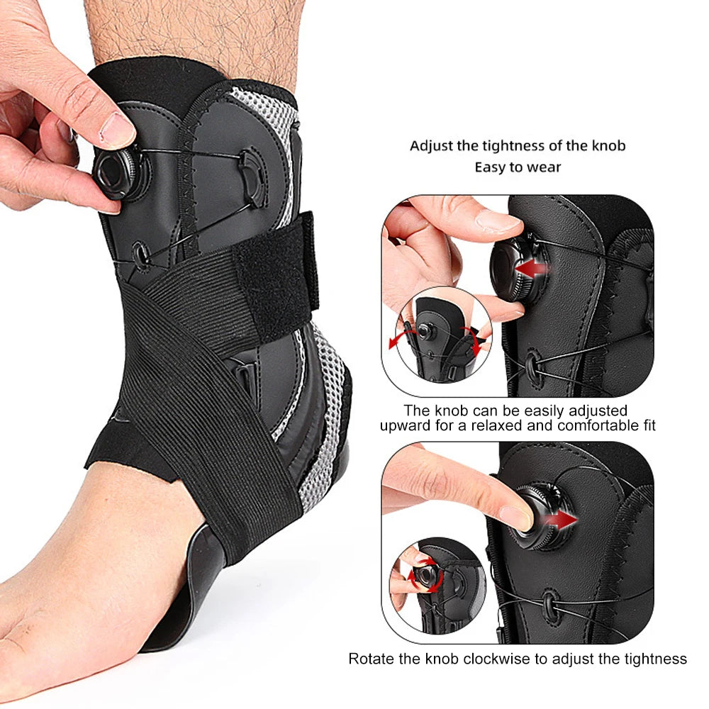 1PCS Ankle Brace For Sprained Ankle, Slim Fit. Unique Multi-Function Stabilizer- Ankle Support for Women Men, Easy to use
