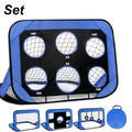 4 Modes Pop Up Kids Soccer Goal Net 4 in 1 Foldable Football Goal Indoor Outdoor for Improving Passing and Shooting Accuracy