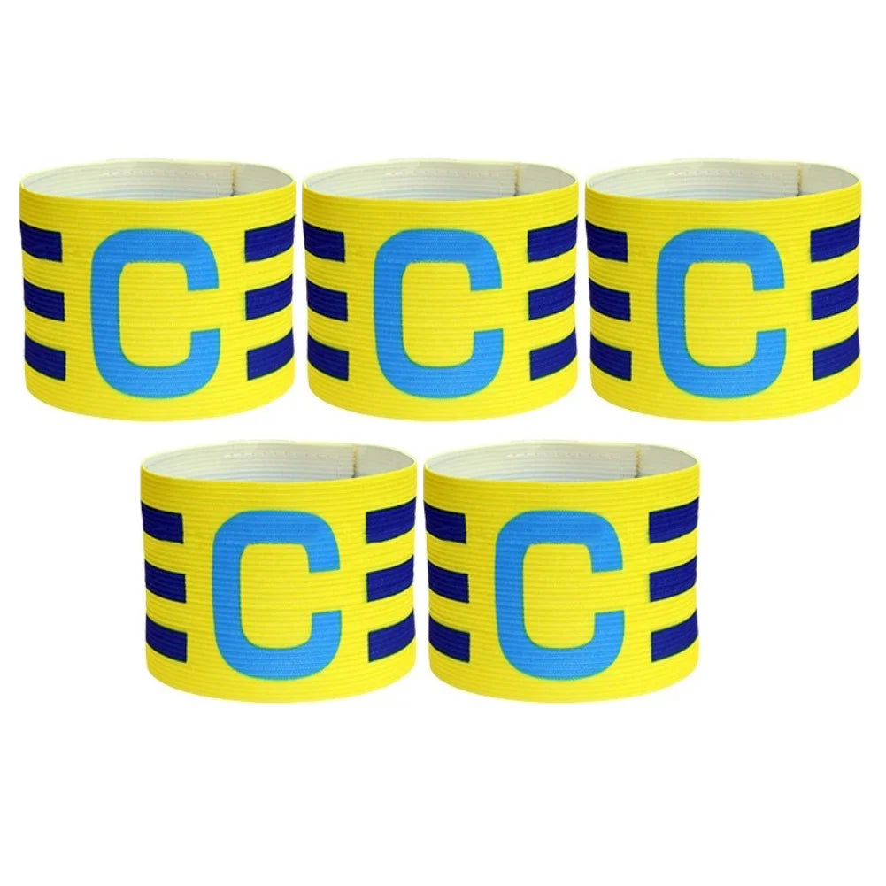 1-10PCS Kid Adults Football Captain Armband Football Training Equipment Soccer Arm Band Team Grouping Armband C Armband
