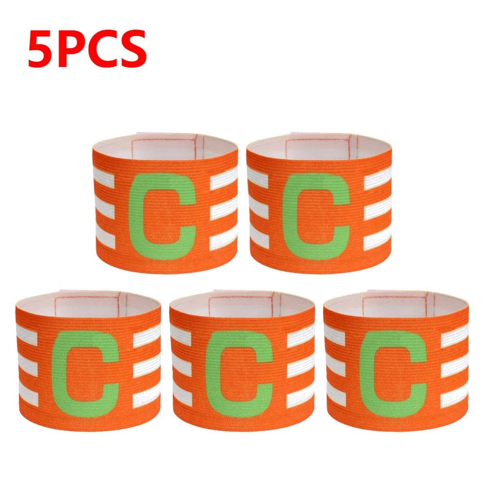 5/10pcs Kid Adults Football Captain Armband Soccer Arm Band Leader Competition Soccer Captain Group Armband Football Training