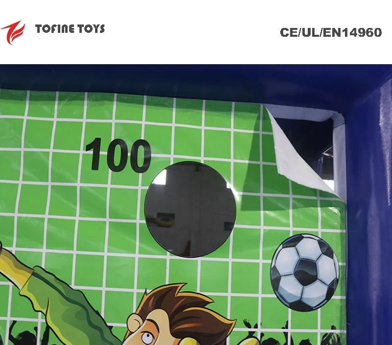 Inflatable football target kick goal